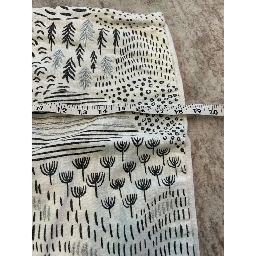 2 West Elm Abstract Woodland Landscape Cushion Covers